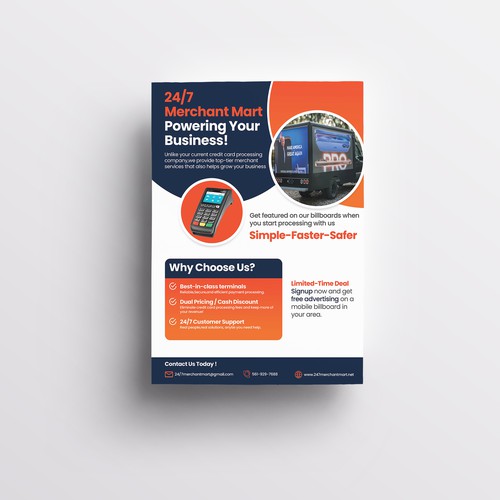 24/7 Merchant mart Flyer Design