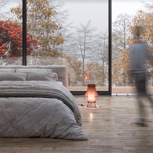 Interior rendering autumn