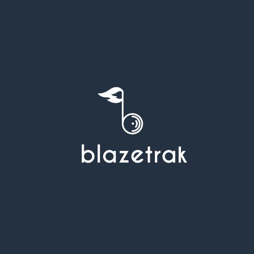 minimal logo for a company that activates in the music industry