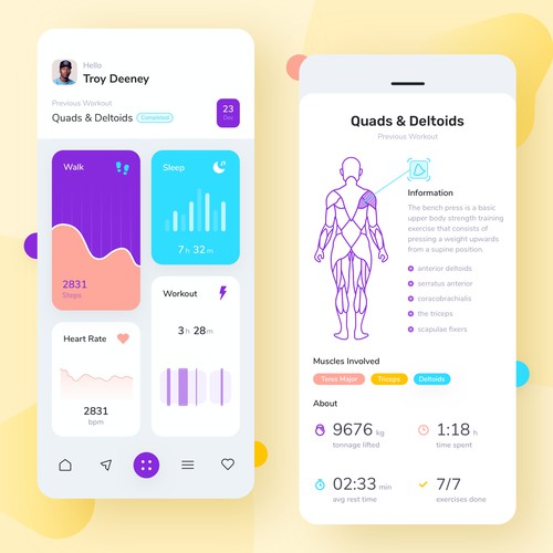 Workout App UI Concept