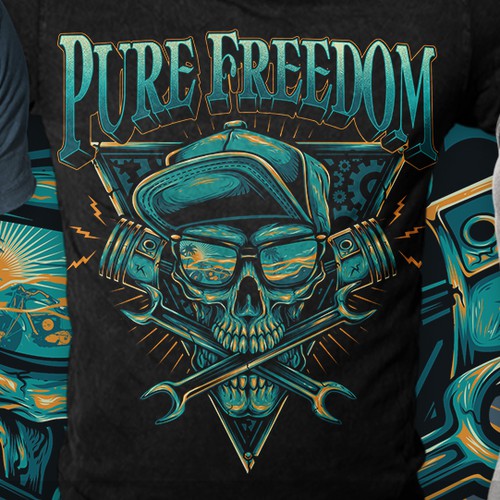 Pure Freedom T-shirt Design