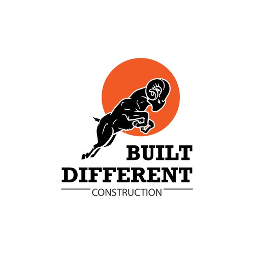 Strong Logo Concept for "Built Different Contruction"