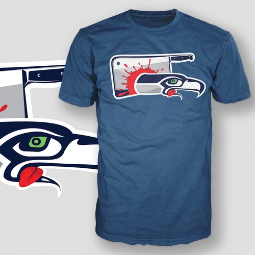 "Seattle Seahawks - Meat Cleaver" - T-shirt