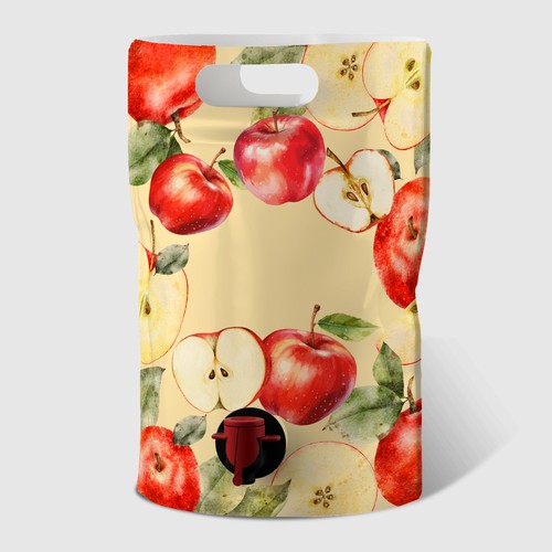 Apple juice pouch