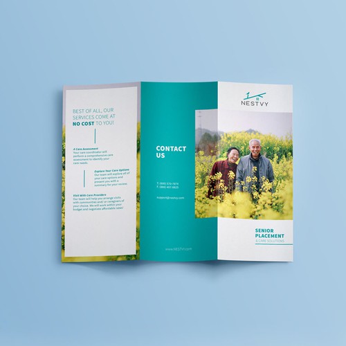 Brochure for elder care company