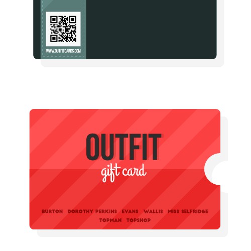 Gift card design.