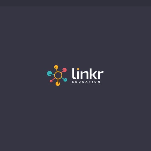 Colorful logo for LINKR EDUCATION