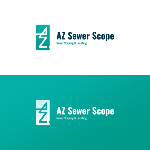 Logotype for "AZ Sewer Scope"