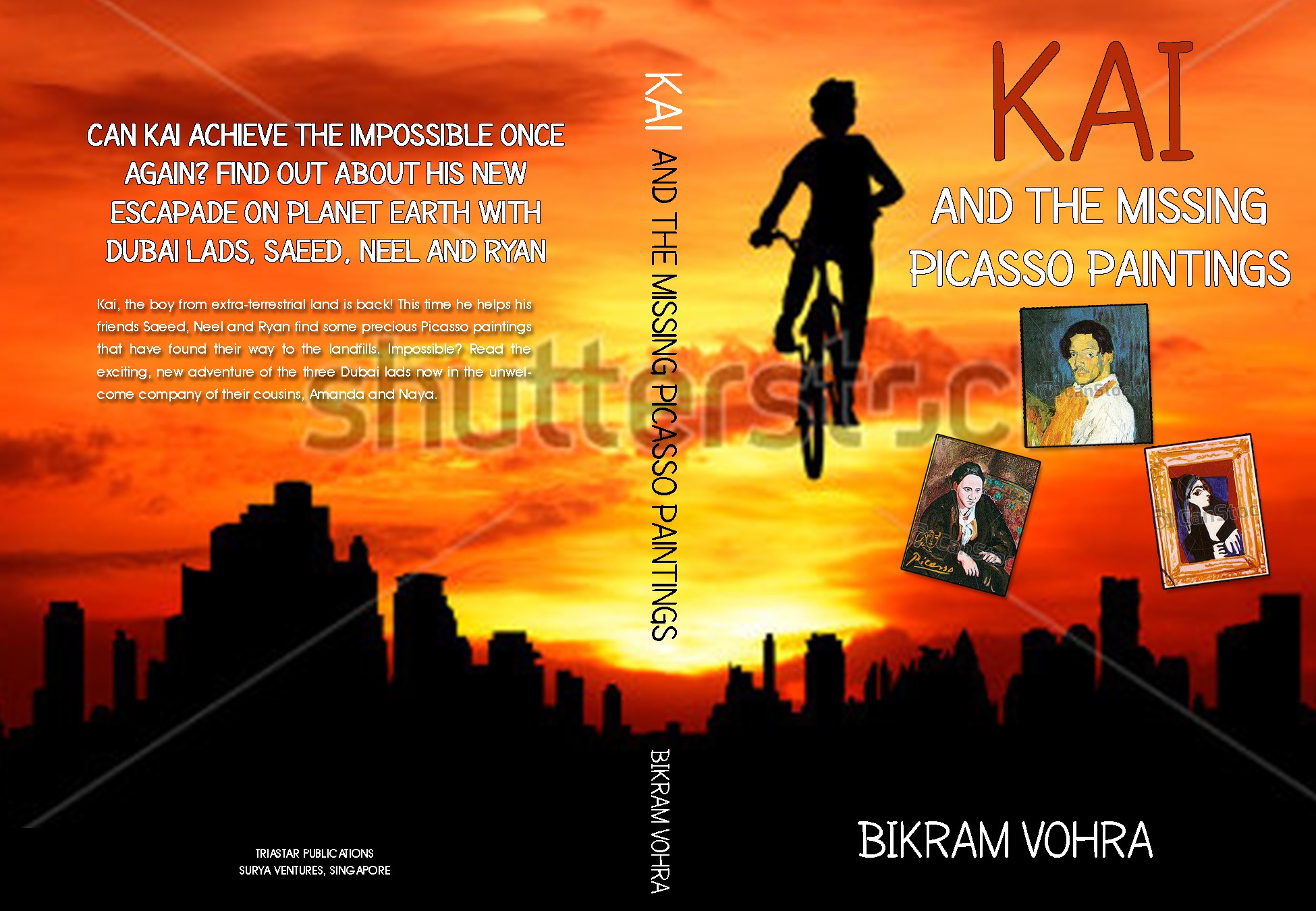 Create and exciting cover (front and back) for a new children's book