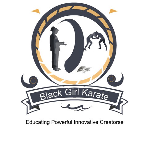 Black Girl karate Logo