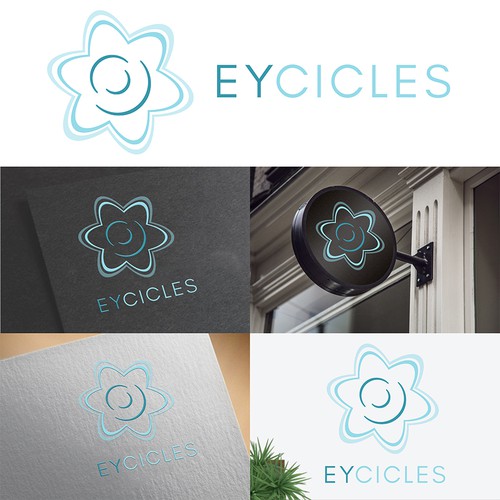 Soft logo design for eye-based business
