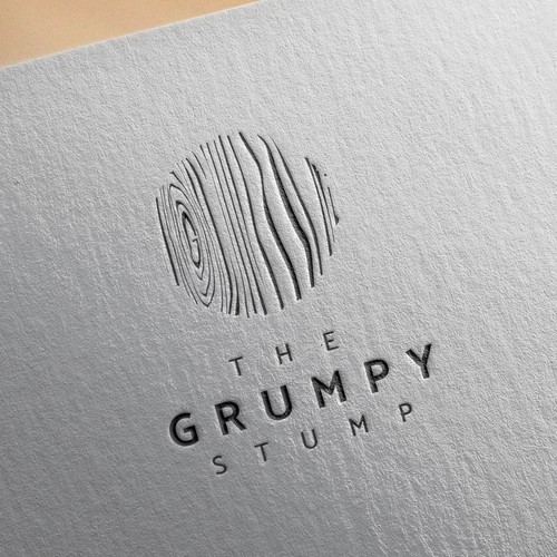 Logo concept for The Grumpy Stump