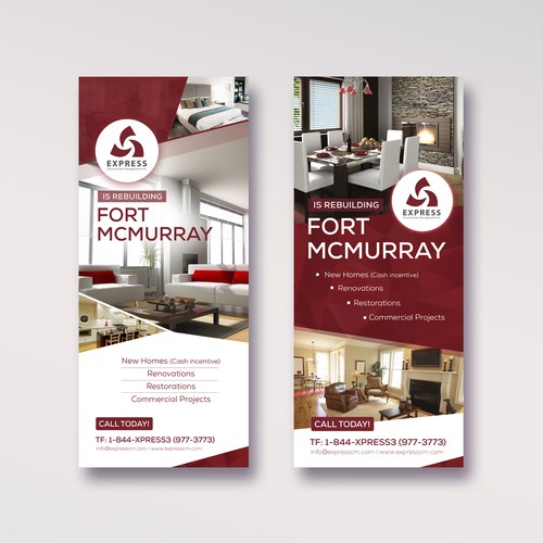 A clear and stand out brochure for home rebuilds