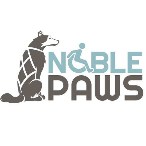 A Dog Mushing Logo with Moxie