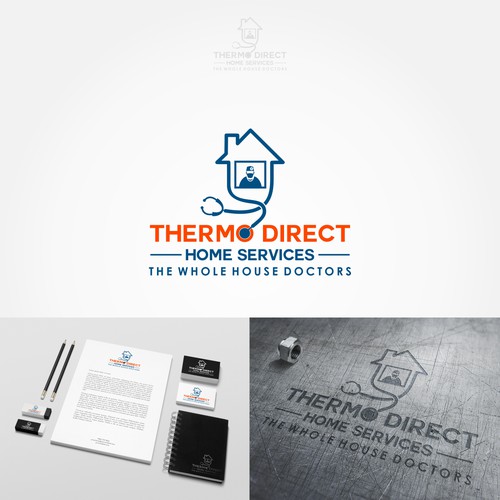 Logo concept for heating and cooling company