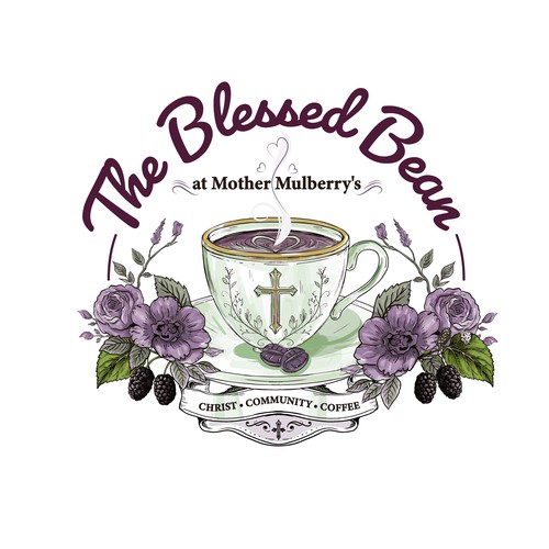 The Blessed Bean - Coffee Shop Logo Design