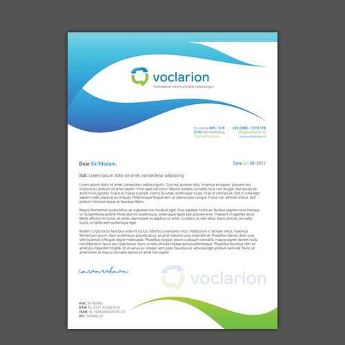 Letterhead template Design