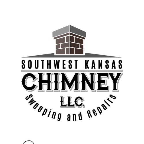 Logo for a chimney repair company