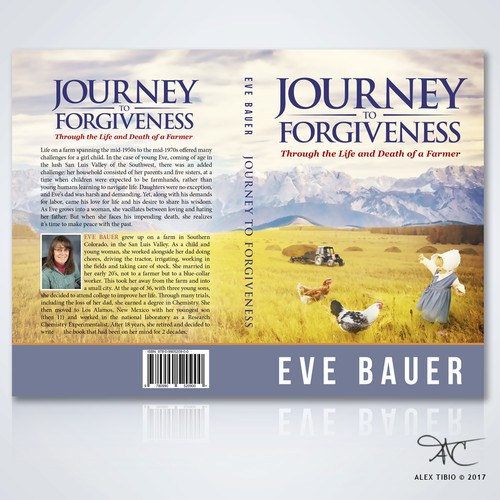 Full Book Cover Design for Eve Bauer's "Journey to Forgiveness"