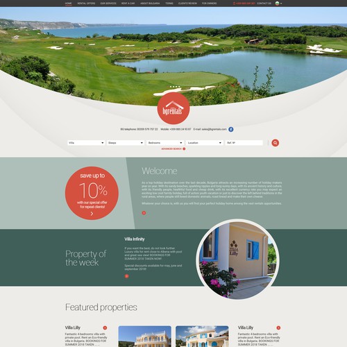 BGRentals web design