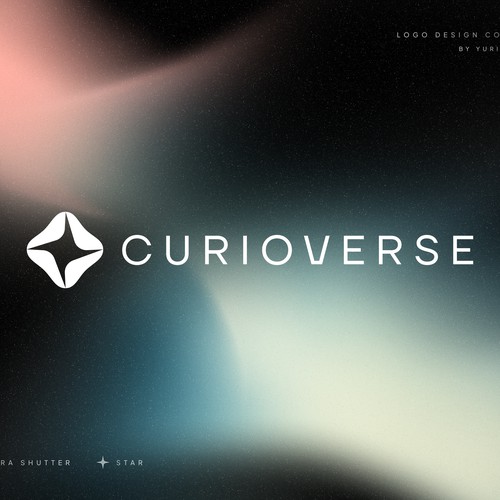 Curioverse logo concept – AI-Powered Space Exploration