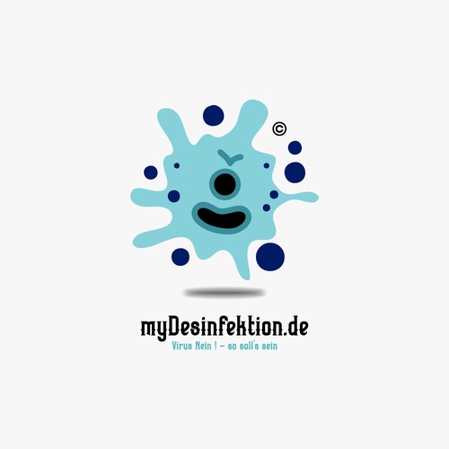 Funny logo concept for myDesinfektion.de
