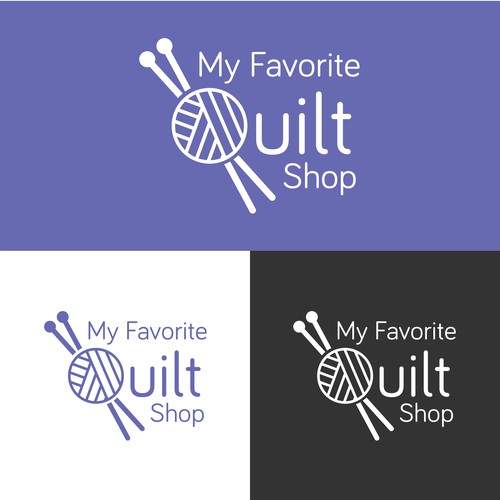 Logo Concept for "My Favorite Quilt Shop"