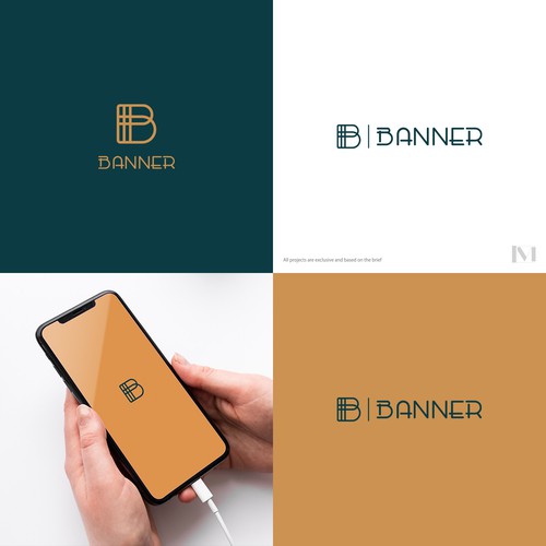 Minimalist logo for Banner