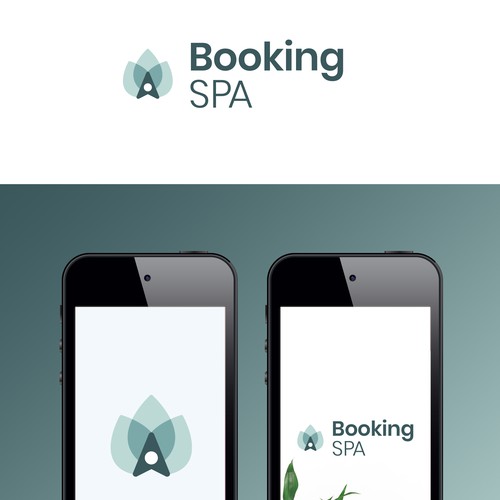 Logo concept for a Booking Spa app