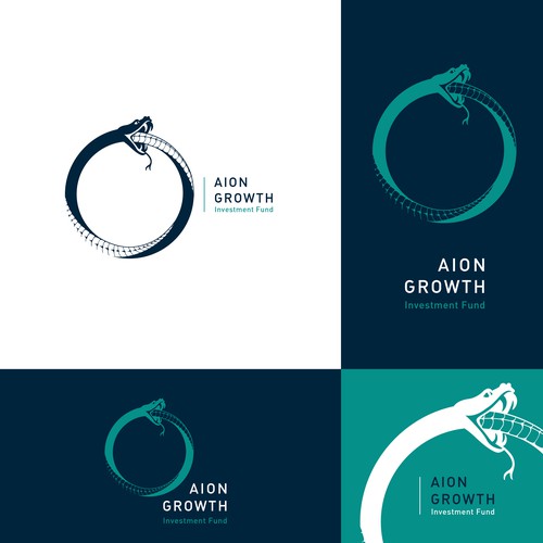 Bold ouroboros logo symbolizing growth and evolution for investment fund focused on underrepresented