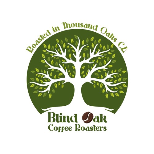 Logo concept for Blind Oak Coffee Roasters