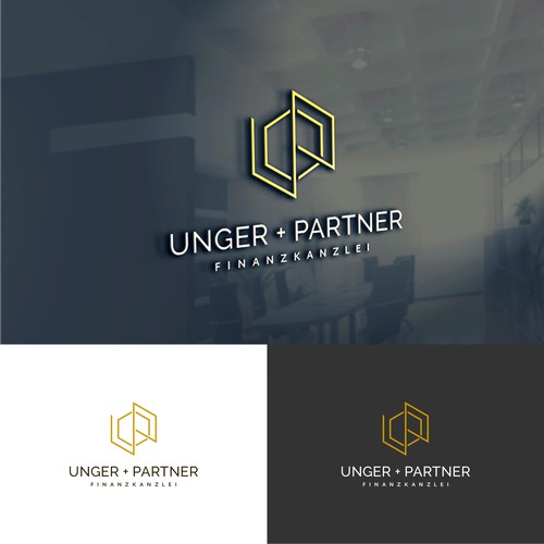 simple abstrak modern logo for Unger Consulting