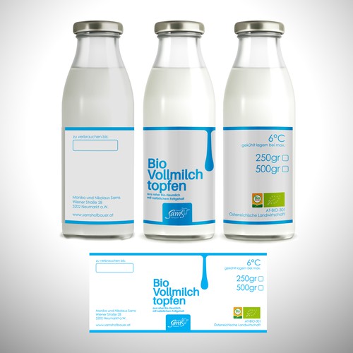 Label package for Sams Dairy