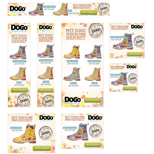 HTML5 Animated Banners for DOGO Shoes