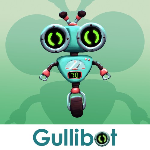 Gullibot mascot design