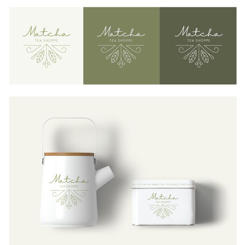 Logo for premium matcha products