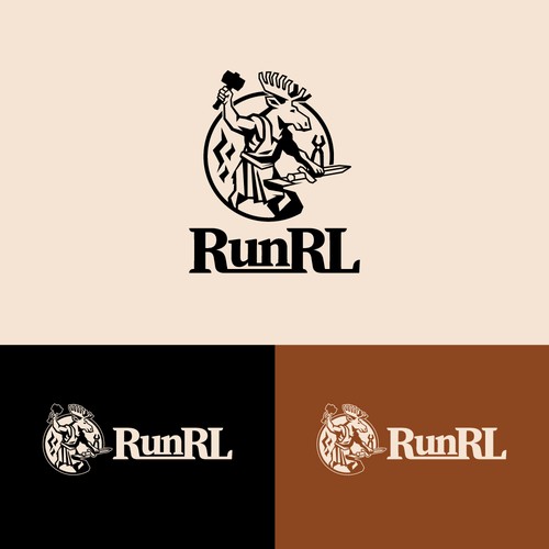 Moose Blacksmith Logo Concept