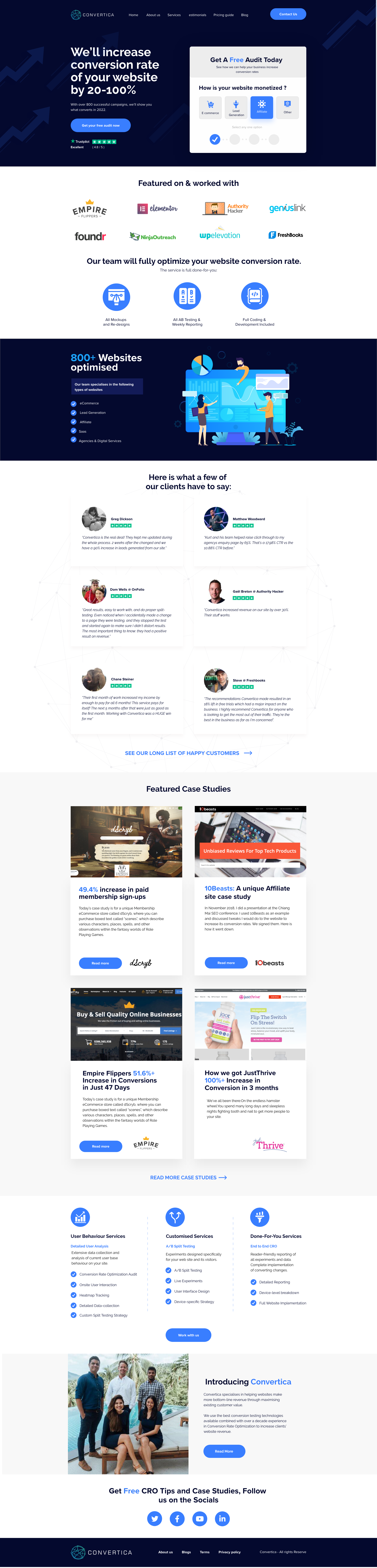 Fresh new homepage for established tech company.
