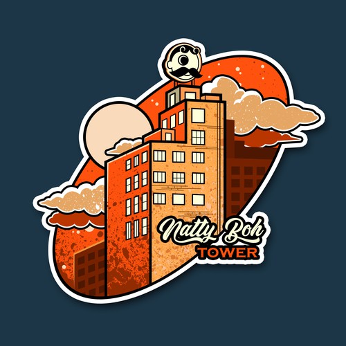 Sticker Design For Natty Boh Tower 