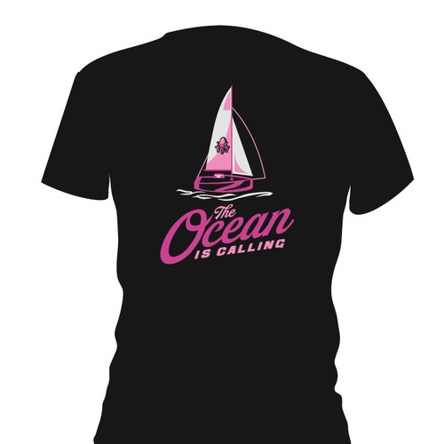 Design a t-shirt for an offshore yacht racing company