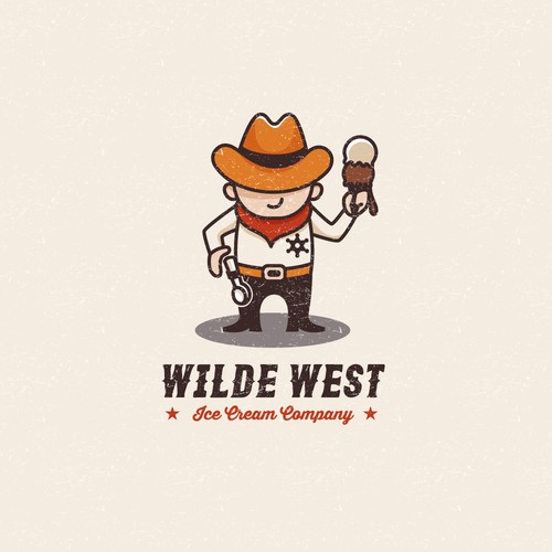 Fun logo for a ice cream company