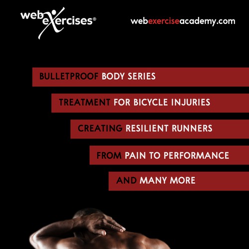 Roll up banner for online fitness course