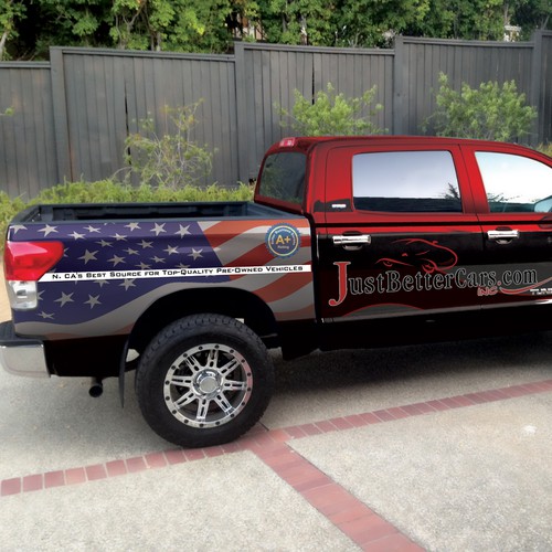 Need an eye-catching, creative truck wrap for automotive dealer