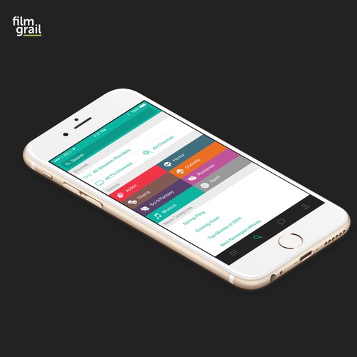 film grail app design