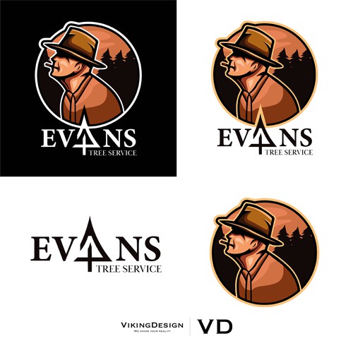 Evans Tree Service Logo Design