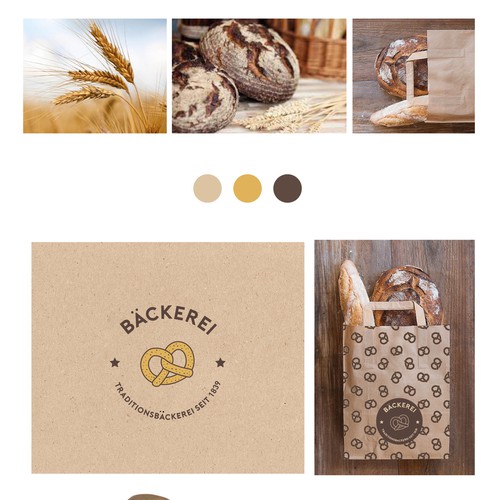 logo and identity for a german bakery