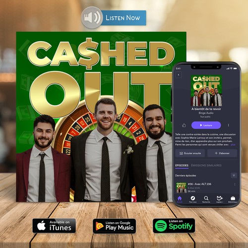 Cashed Out Podcast Art Work