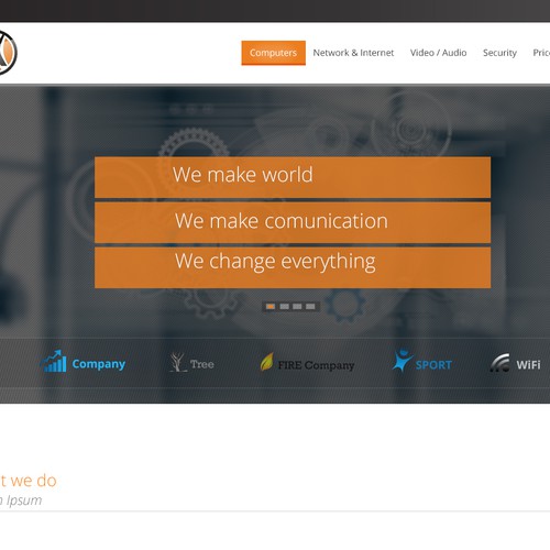 Russian IT company website design