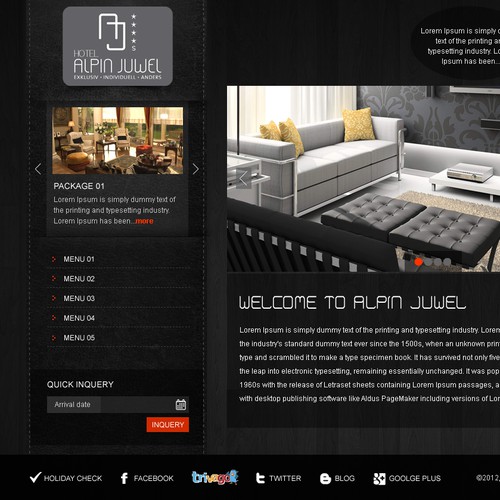 Interior design website