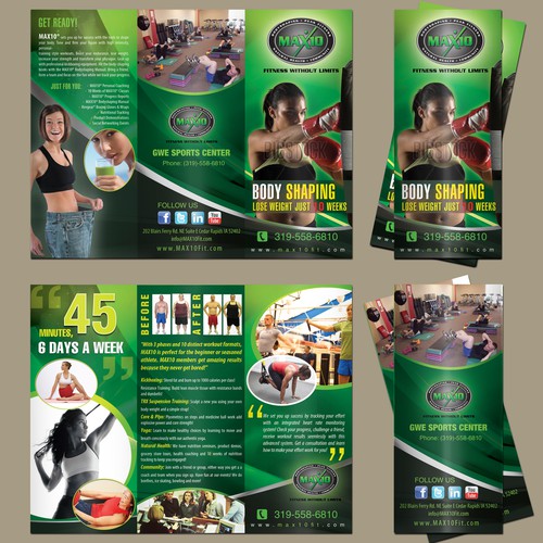 New brochure design wanted for MAX10 Bodyshaping